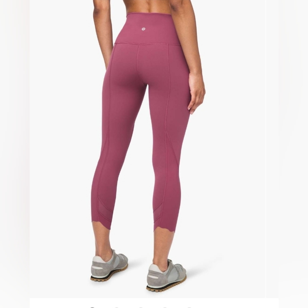 lululemon athletica Rose Pink High-Rise Scallop Hem Leggings